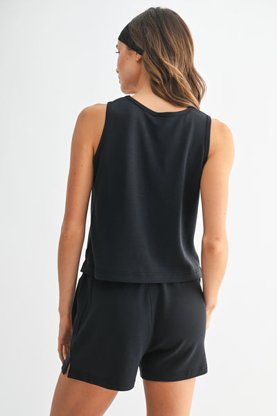 Mono B Scuba Tank + Pocket Shorts Lounge Set