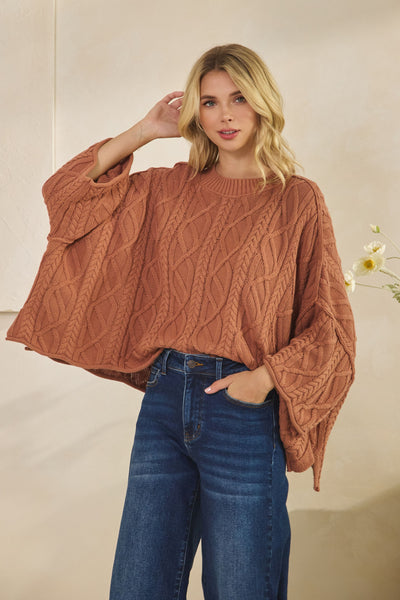 Sailors Knot Round Neck Sweater