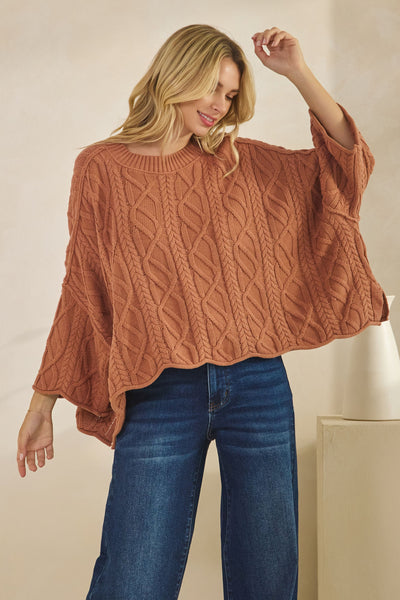 Sailors Knot Round Neck Sweater