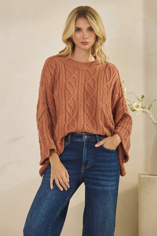 Sailors Knot Round Neck Sweater