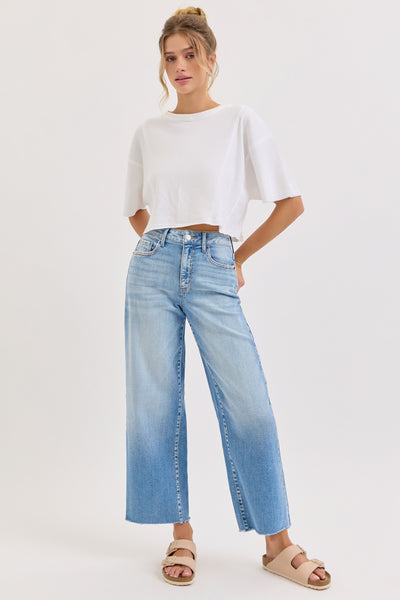 Cello Wide Leg Light Wash Jean