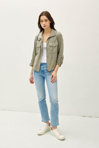 Suede-esque Utility Jacket