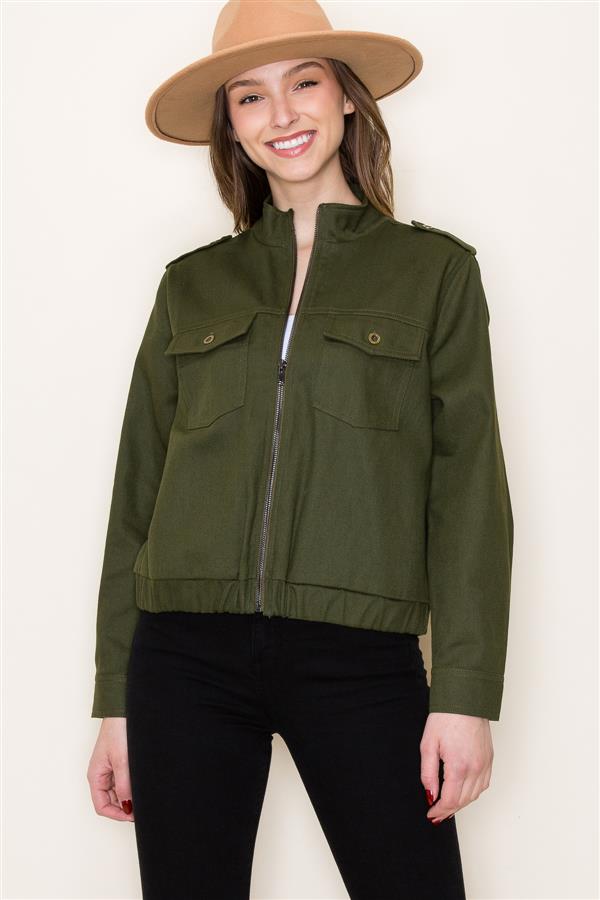 Olive Twill Jacket