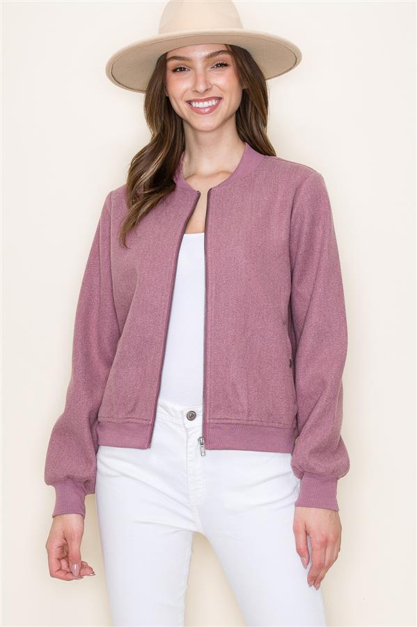 Mauve Bomber Jacket