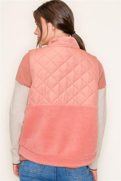 Quilted Fleece Vest