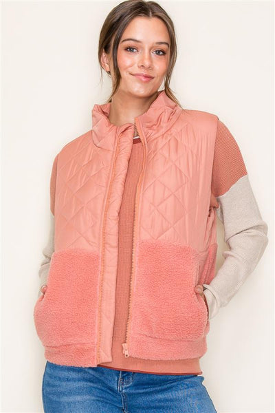 Quilted Fleece Vest