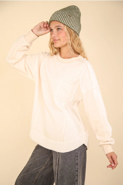 Fleece Pocket Long Sleeve