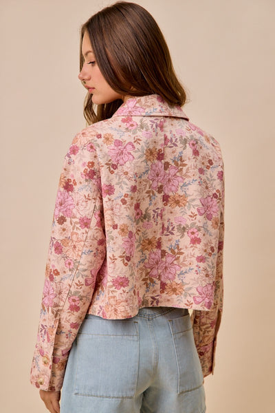 Floral Print Barn Jacket