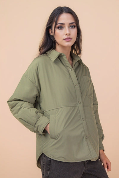 Button Collared Wind Jacket