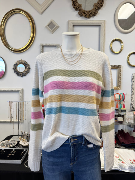 Striped Knit Sweater