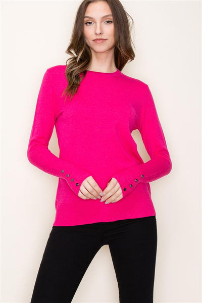 Button Cuff Sweater