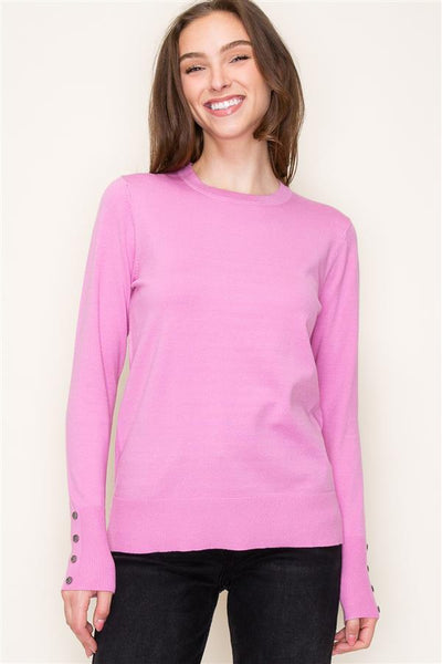 Button Cuff Sweater