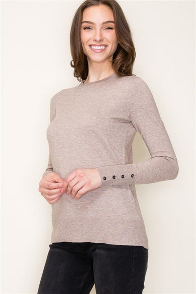 Button Cuff Sweater