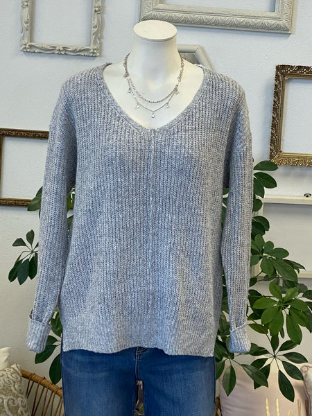 V-Neck Loose Knit Sweater