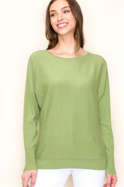 Classic Ribbed Hem Sweater