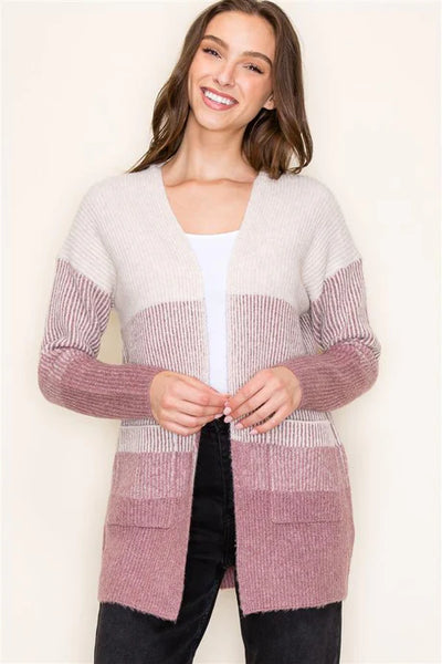 Ombre Pocket Cardigan