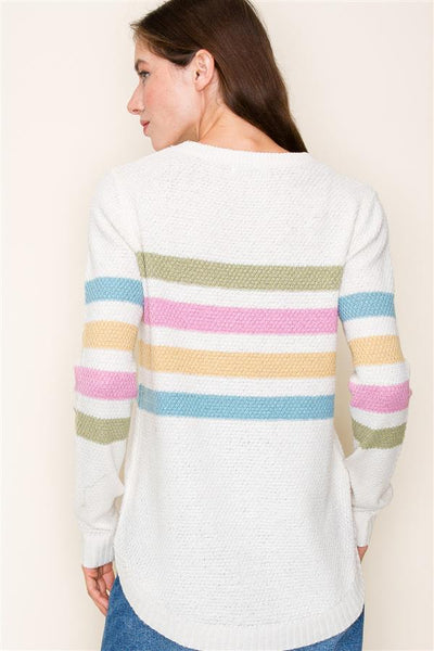 Striped Knit Sweater