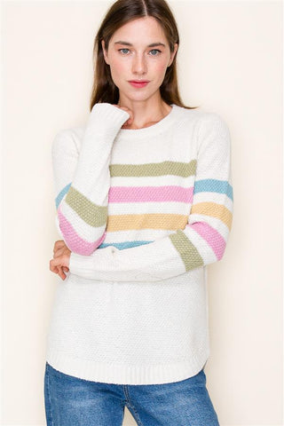 Striped Knit Sweater