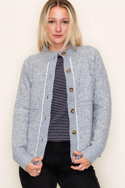 Sherpa Lined Sweater Jacket