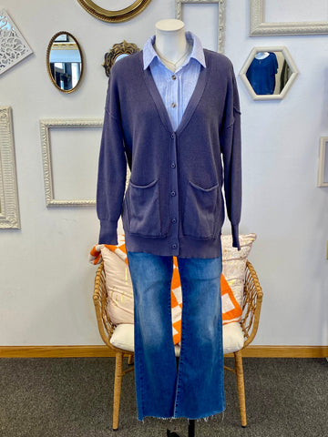 Slouchy Button Cardigan