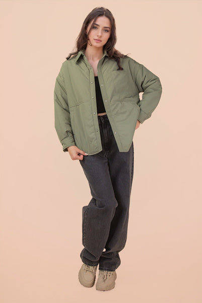 Button Collared Wind Jacket