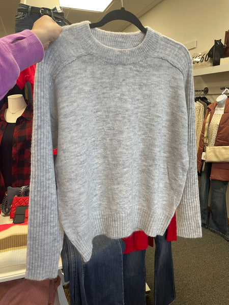 Ribbed Sleeve Sweater