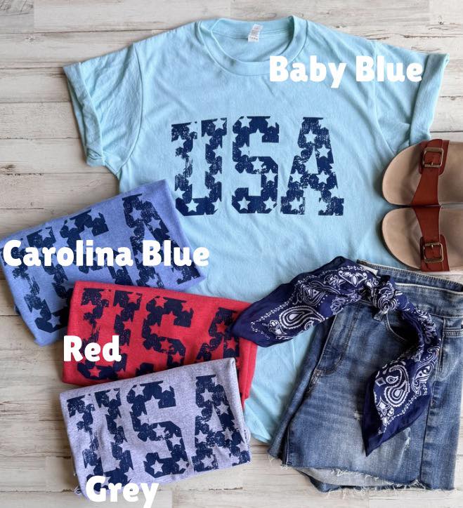 USA Stars Graphic T-Shirt