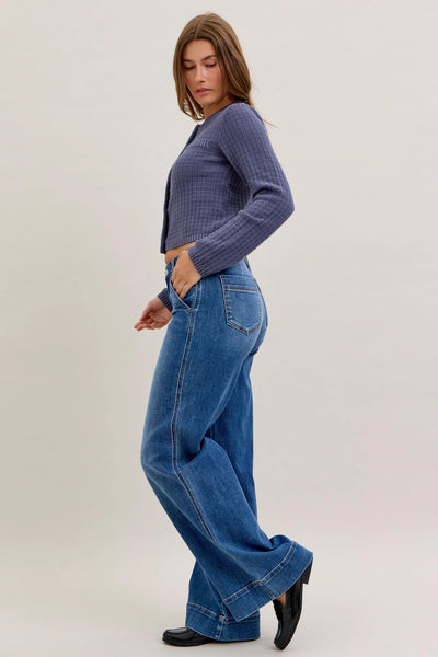 Judy Blue Retro Wide Leg Petite