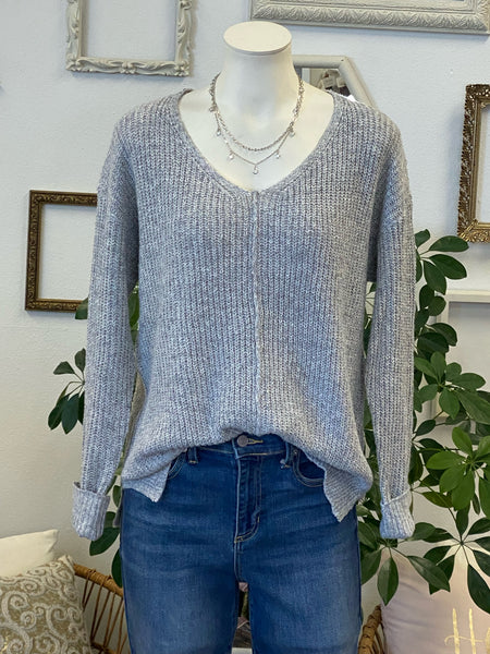 V-Neck Loose Knit Sweater