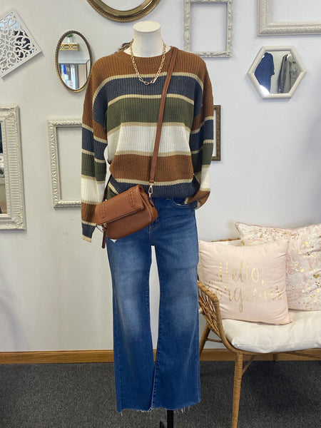 Kate Breezy Knit Striped Sweater