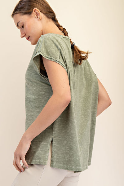 Mineral Wash Slub Top PLUS