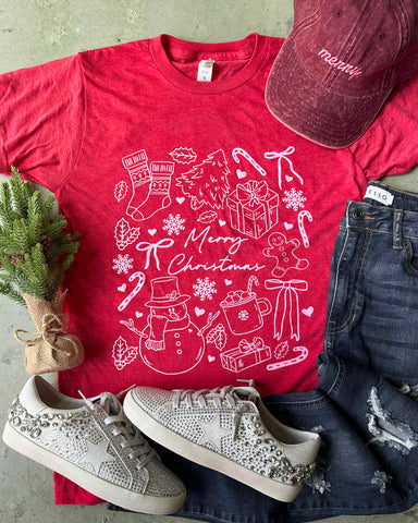 Merry Christmas Icons T-Shirt