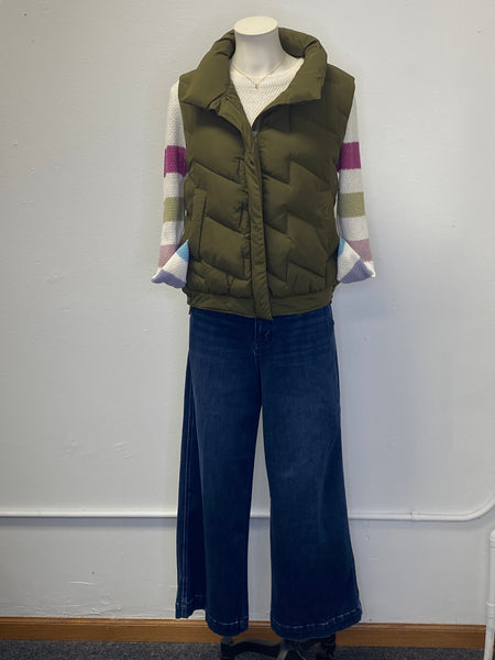 Zig Zag Puffer Vest