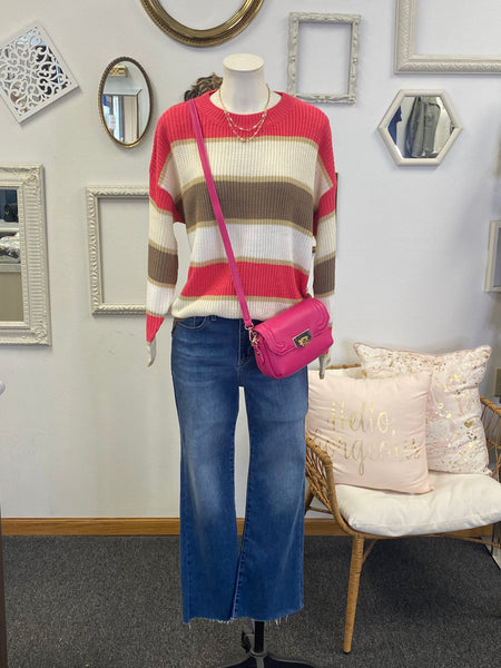 Kate Breezy Knit Striped Sweater