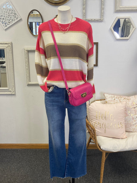 Kate Breezy Knit Striped Sweater
