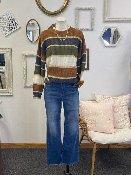 Kate Breezy Knit Striped Sweater