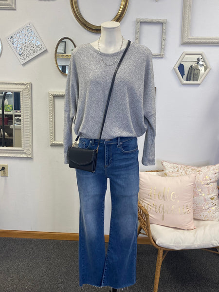 Brushed Waffle Knit Dolman