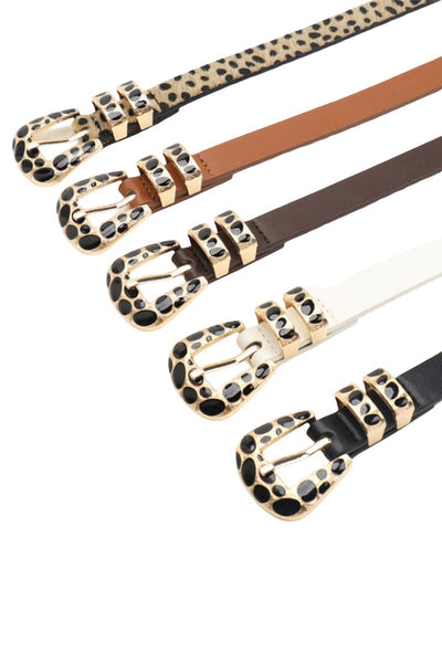 Leopard Buckle Belt