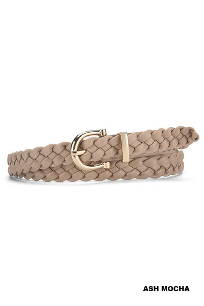 Braided Woven Weave Buckle Belt