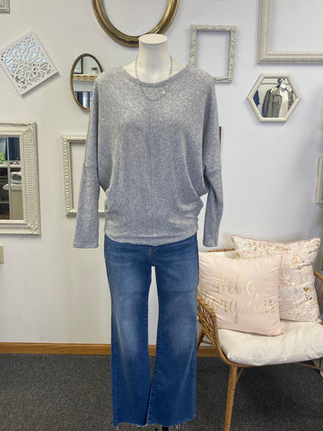 Brushed Waffle Knit Dolman