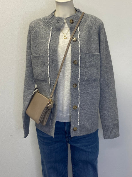 Sherpa Lined Sweater Jacket