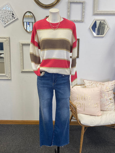 Kate Breezy Knit Striped Sweater
