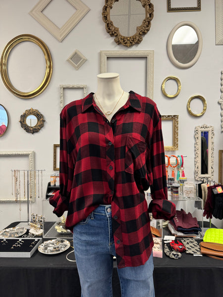 Red Buffalo Plaid Flannel