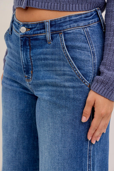 Judy Blue Retro Wide Leg Petite