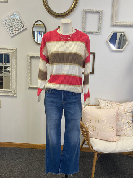 Kate Breezy Knit Striped Sweater