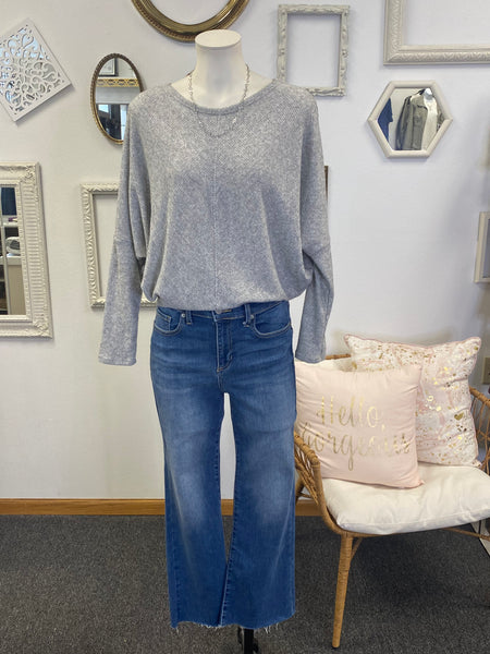Brushed Waffle Knit Dolman