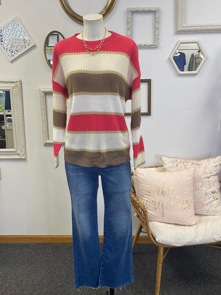 Kate Breezy Knit Striped Sweater