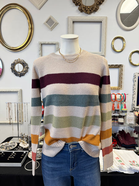 Striped Knit Sweater