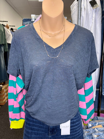 V-Neck Slub Tee