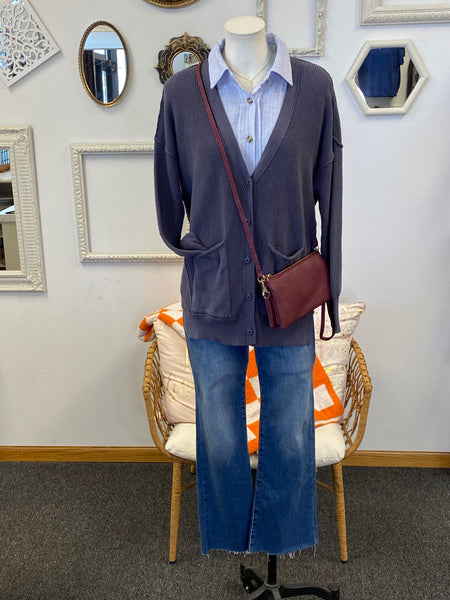 Slouchy Button Cardigan